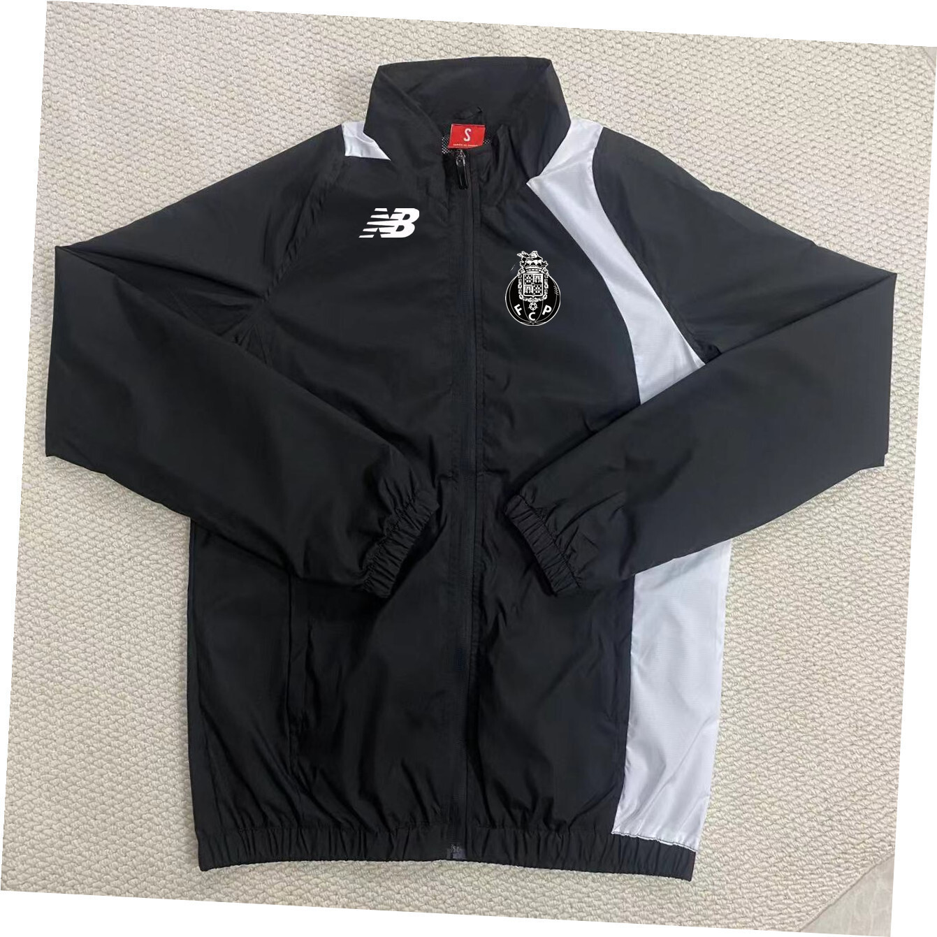 26/27 Porto Black Windbreaker S-XXL