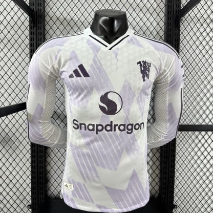 25/26 Manchester United M-U Away Long Sleeve Player Version S-3XL