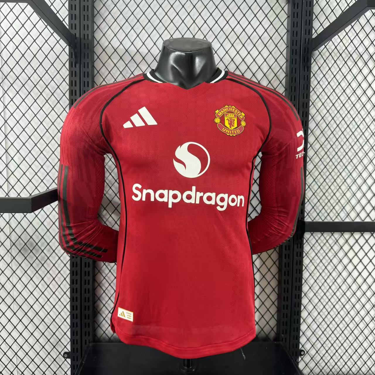 25/26 Manchester United M-U Home Long Sleeve Player Version S-3XL