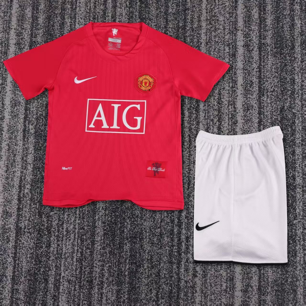 07/08 Manchester United home EPL retro kids version size 16-28