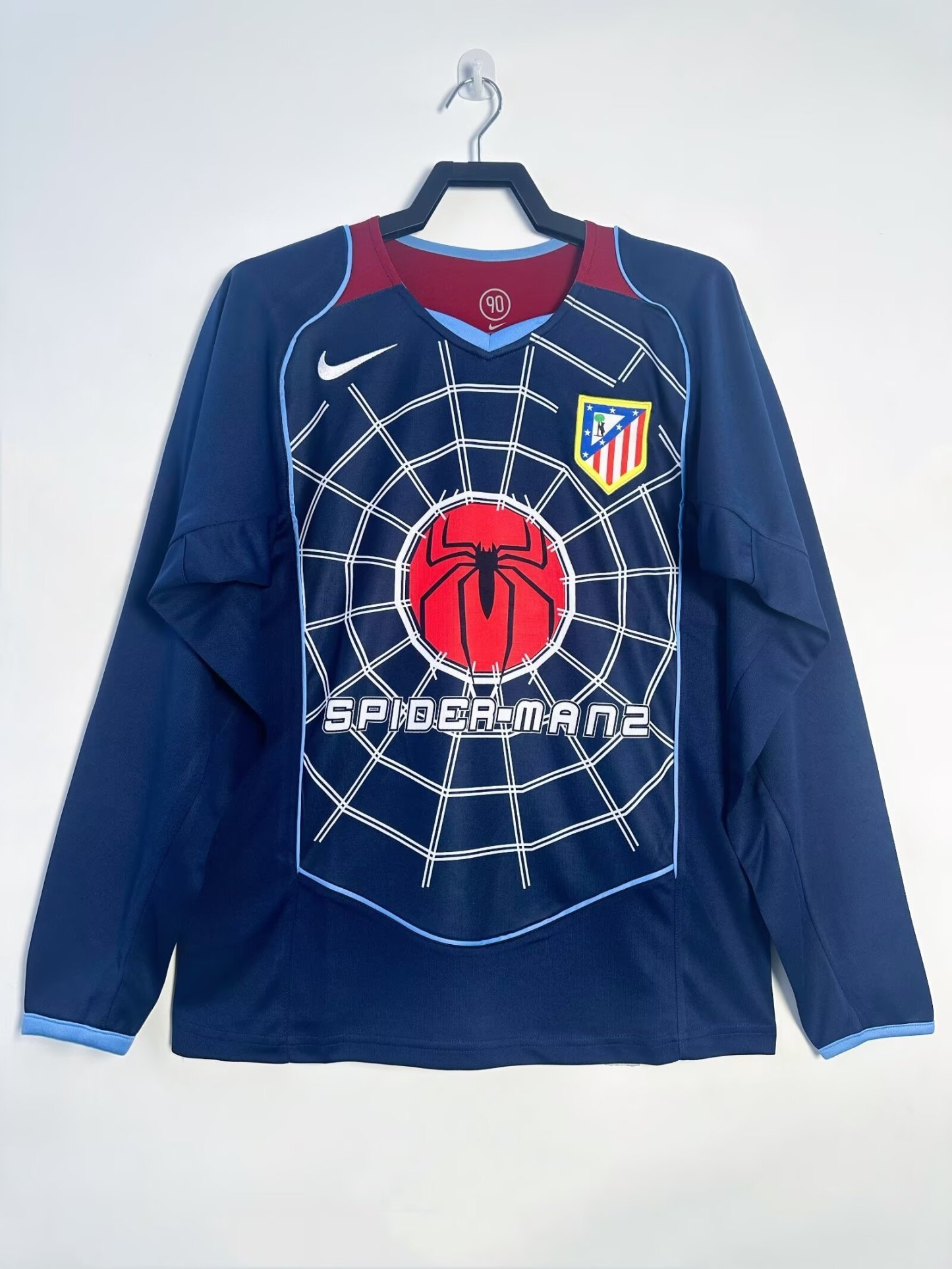 Retro 04/05 Atletico de Madrid away long sleeve Jersey  S-XXL