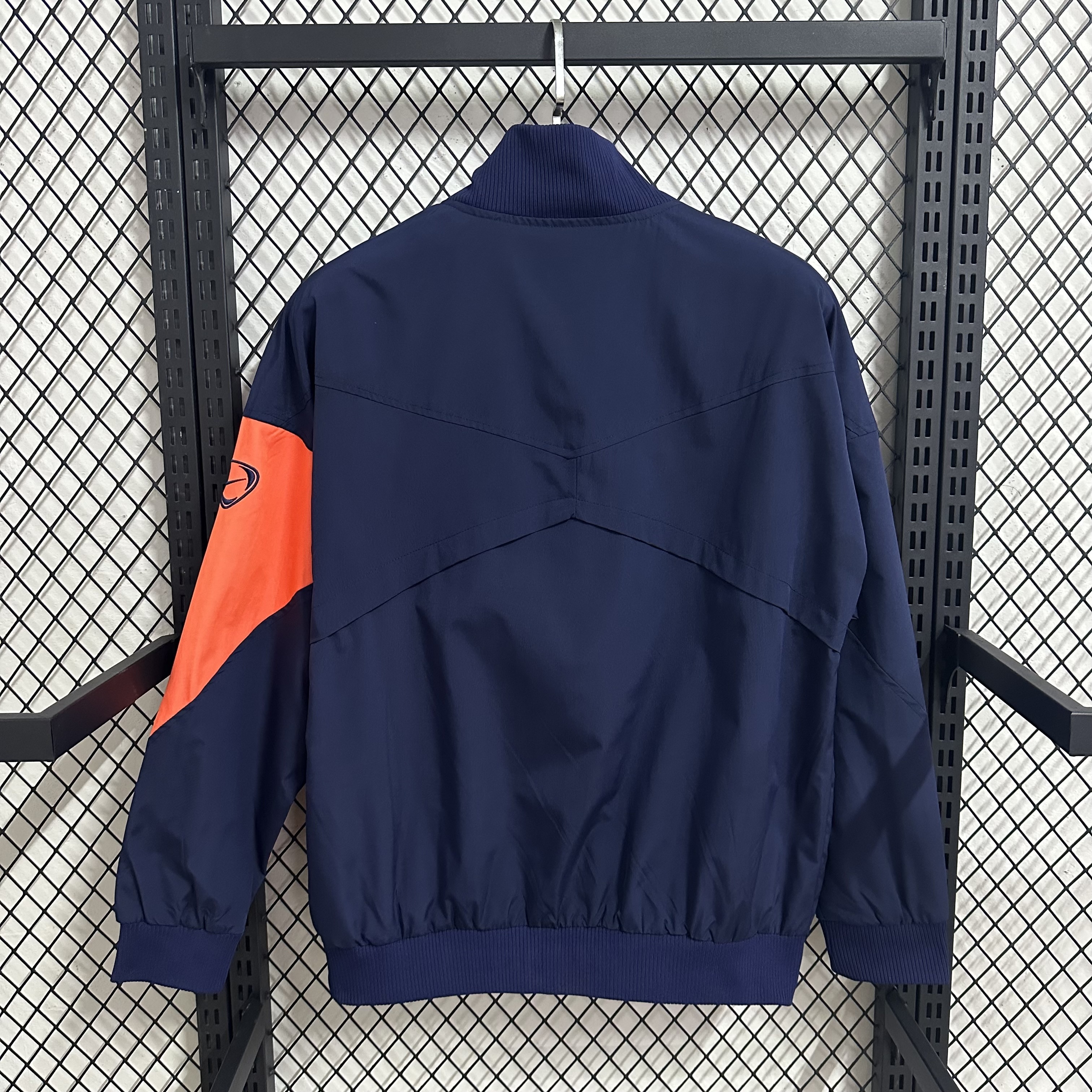 25/26 Windbreaker Barcelona training Royal Blue-Orange Waterproof version S-XXL