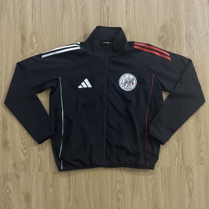 25/26 Windbreaker AJAX training Black Waterproof version S-XXL