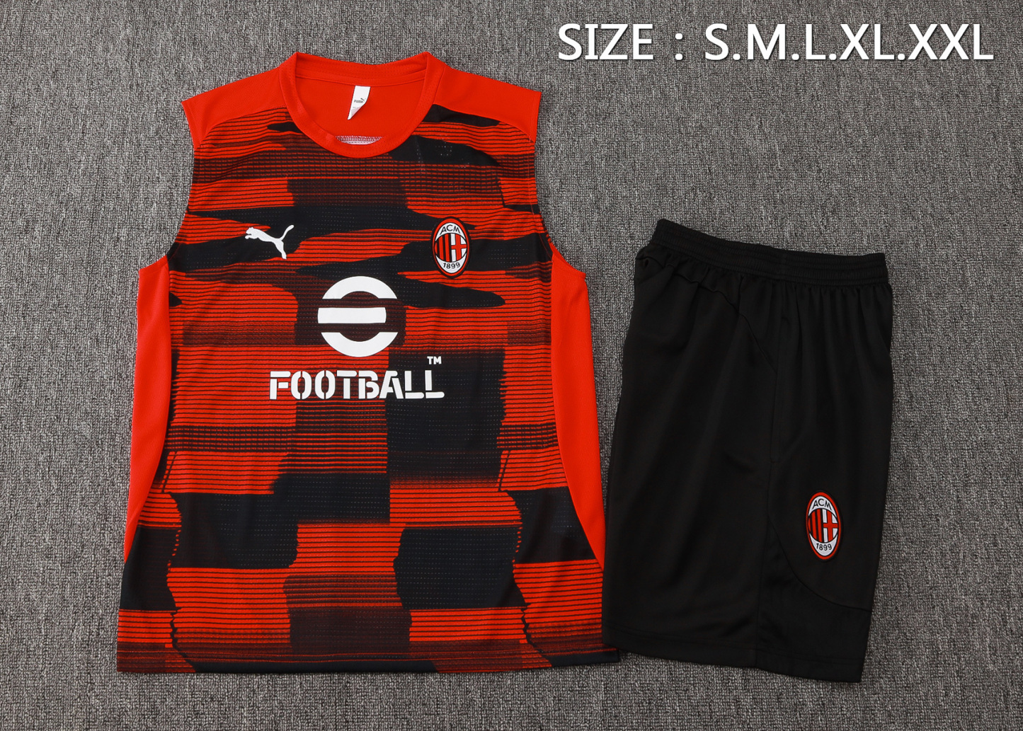 24/25 AC Milan training red vest set fan version S-XXL