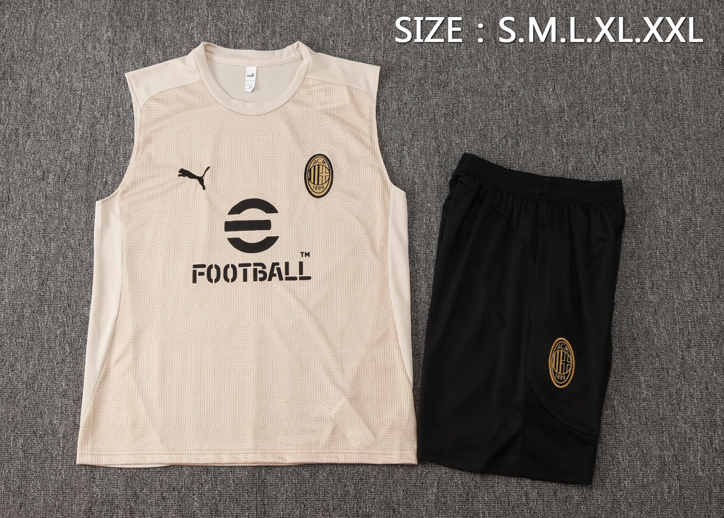 24/25 AC Milan training apricot vest set fan version S-XXL