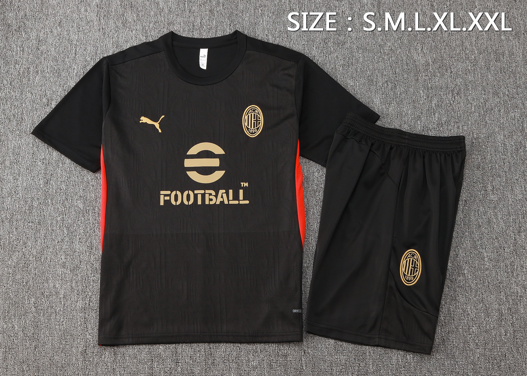 24/25 AC Milan training black set fan version S-XXL