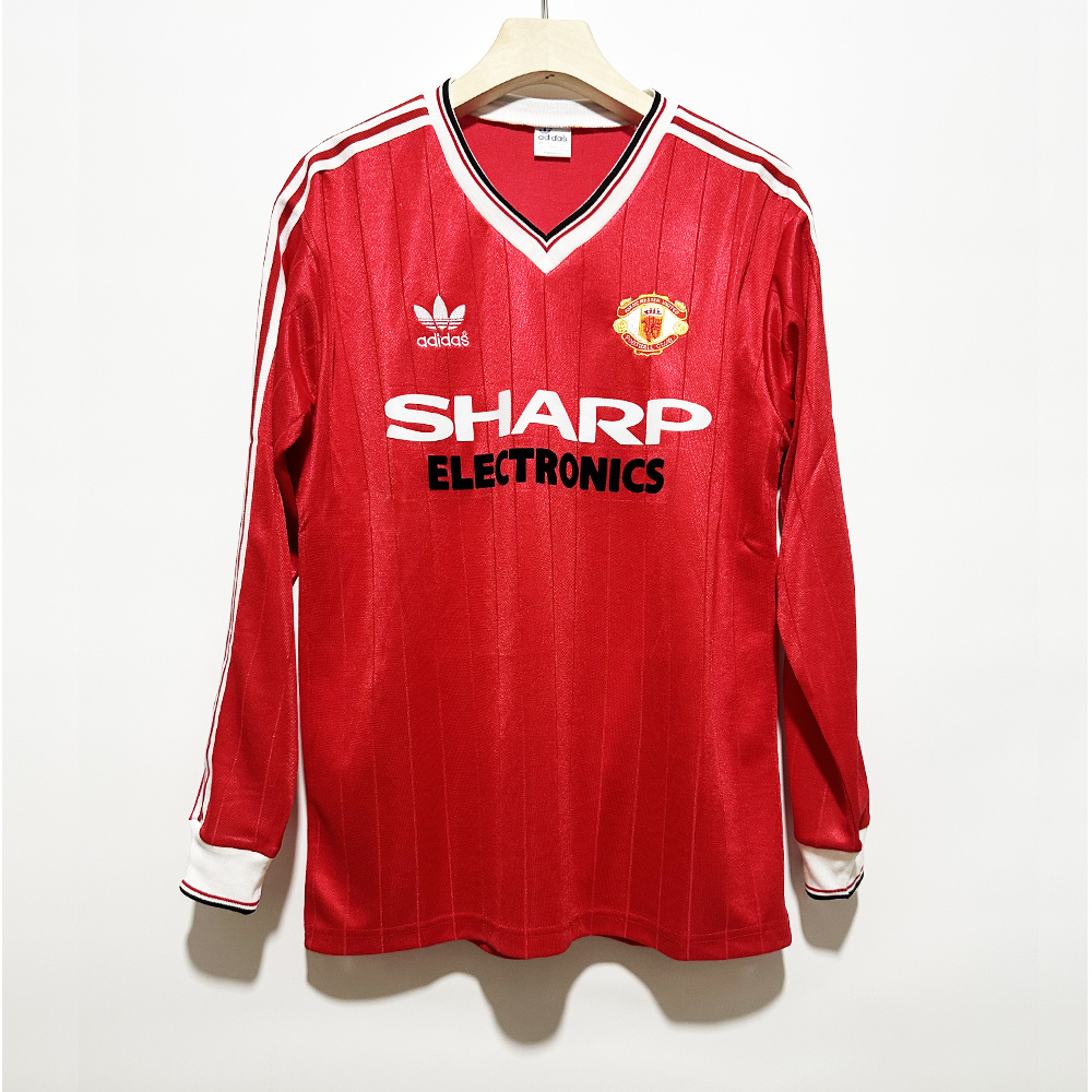 82/83 Manchester United home long sleeve retro version S-2XL