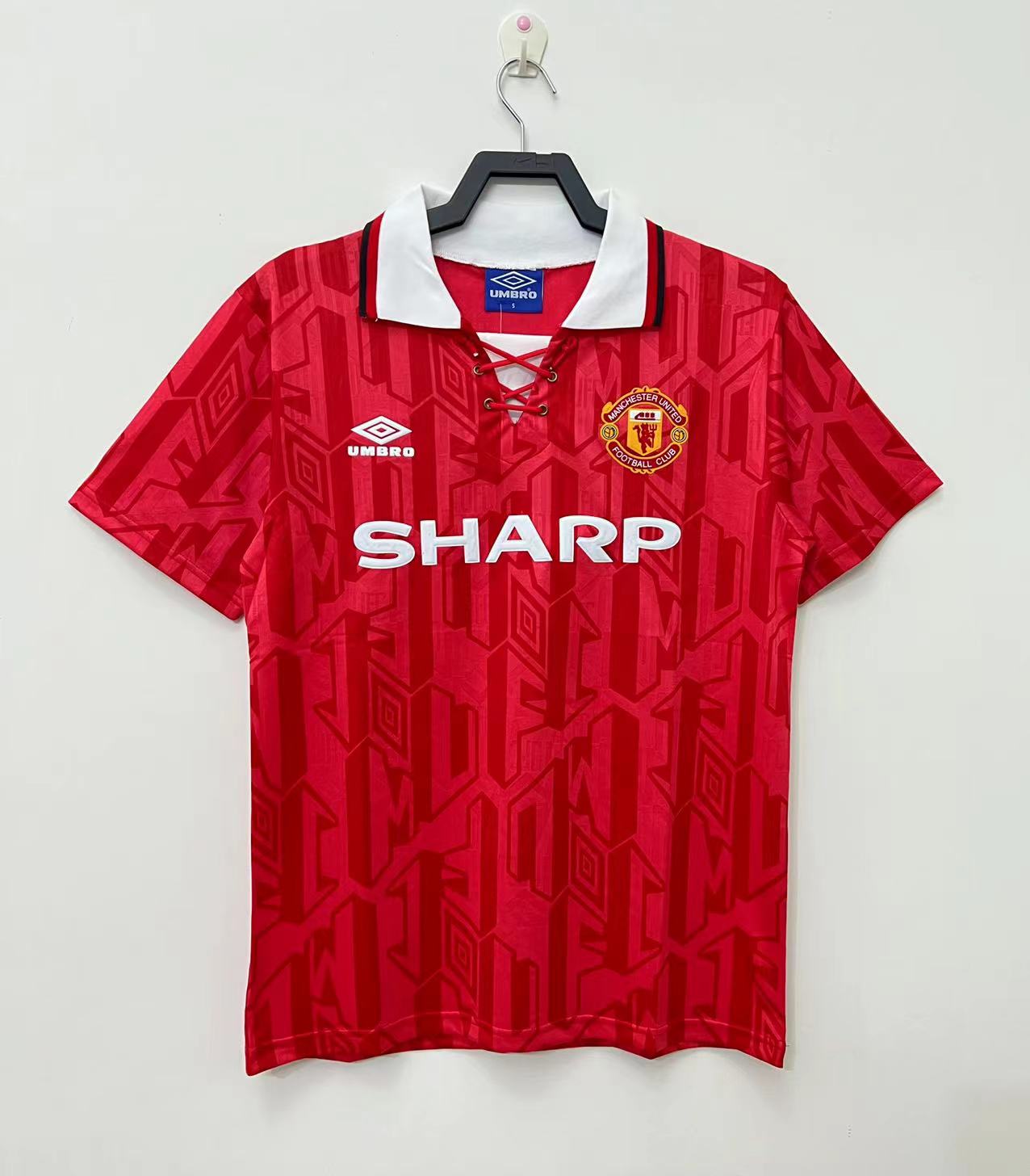 Retro 92/94 Manchester home United  S-2XL