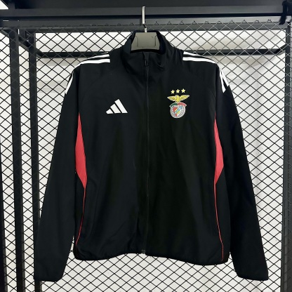 25/26 Windbreaker Benfica training black Waterproof thickened version S-XXL
