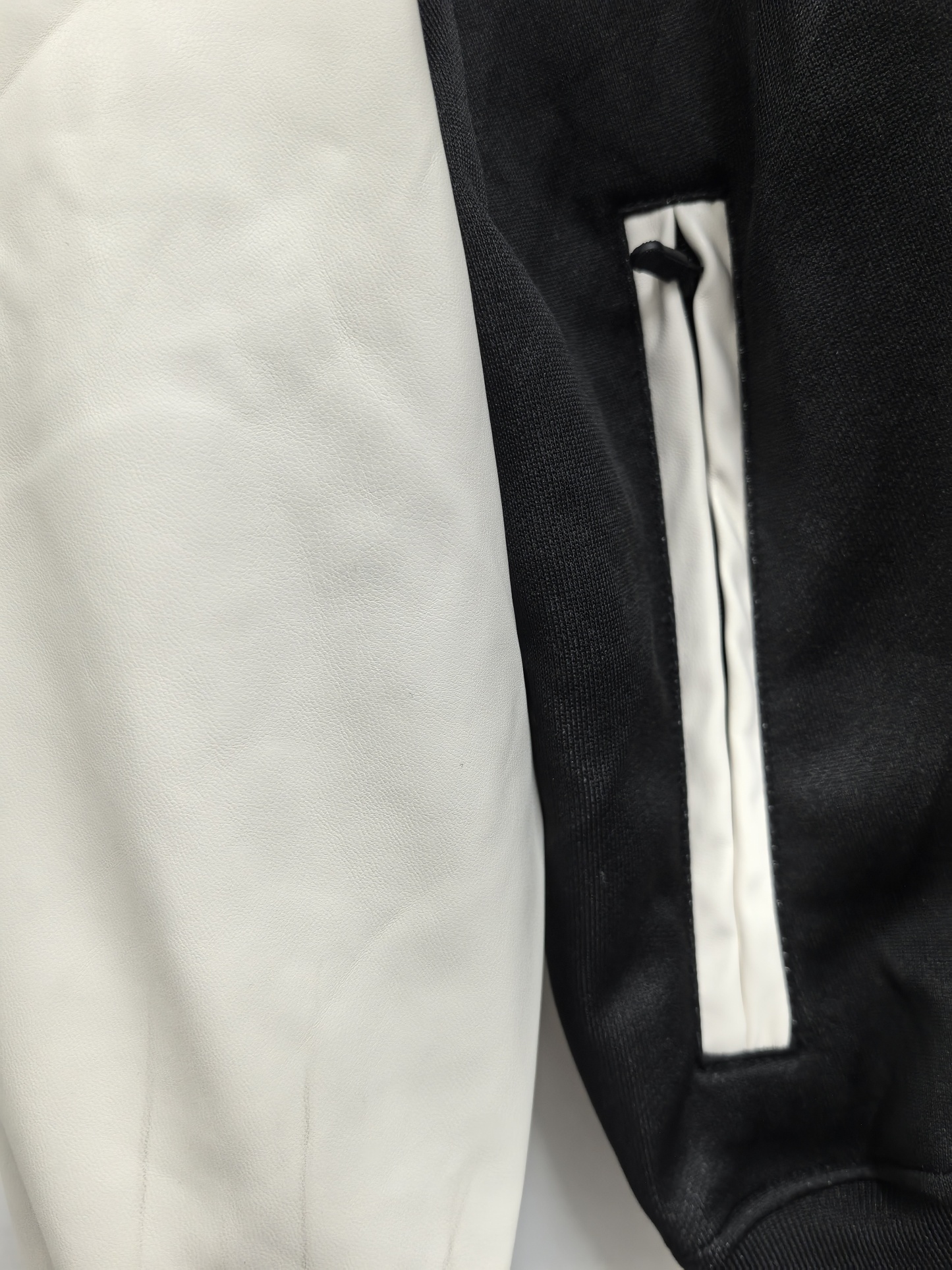 retro Manchester United M-U black-white thickened jacket S-XXL