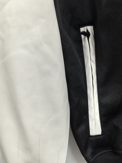 retro Manchester United M-U black-white thickened jacket S-XXL