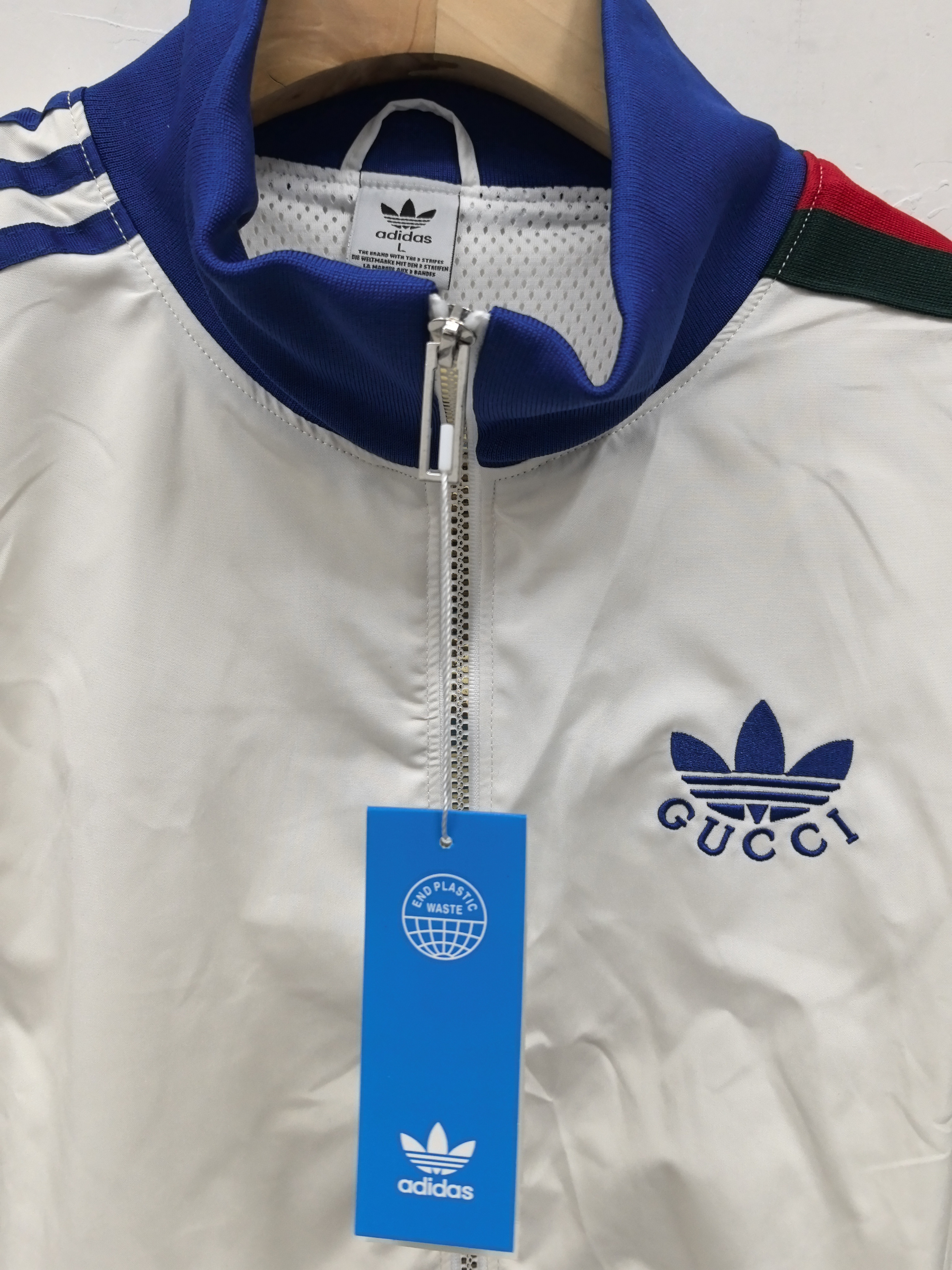 retro Windbreaker GUCC training white Waterproof thickened version S-XXL