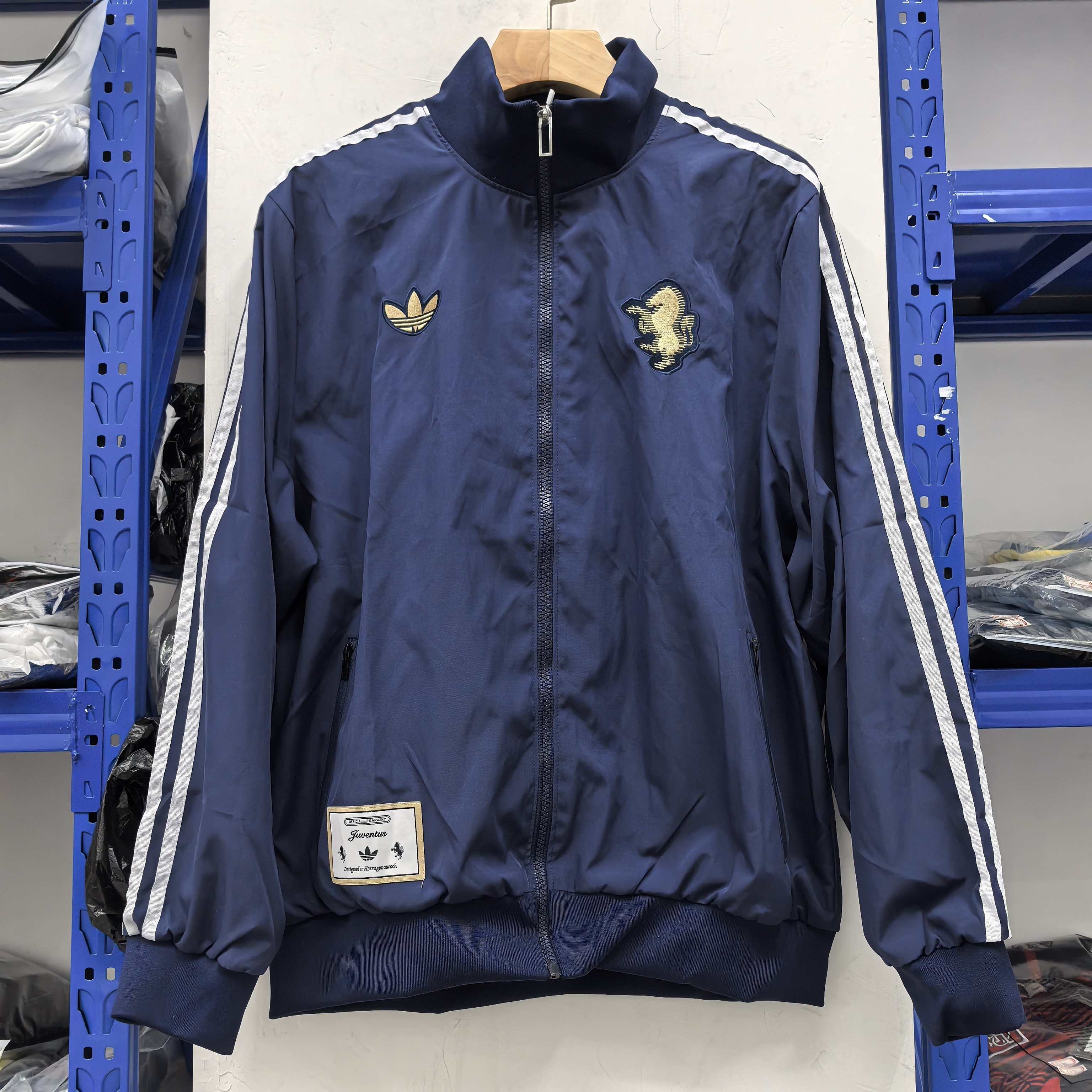 25/26 Windbreaker Juventus training royal blue Waterproof thickened version S-XXL