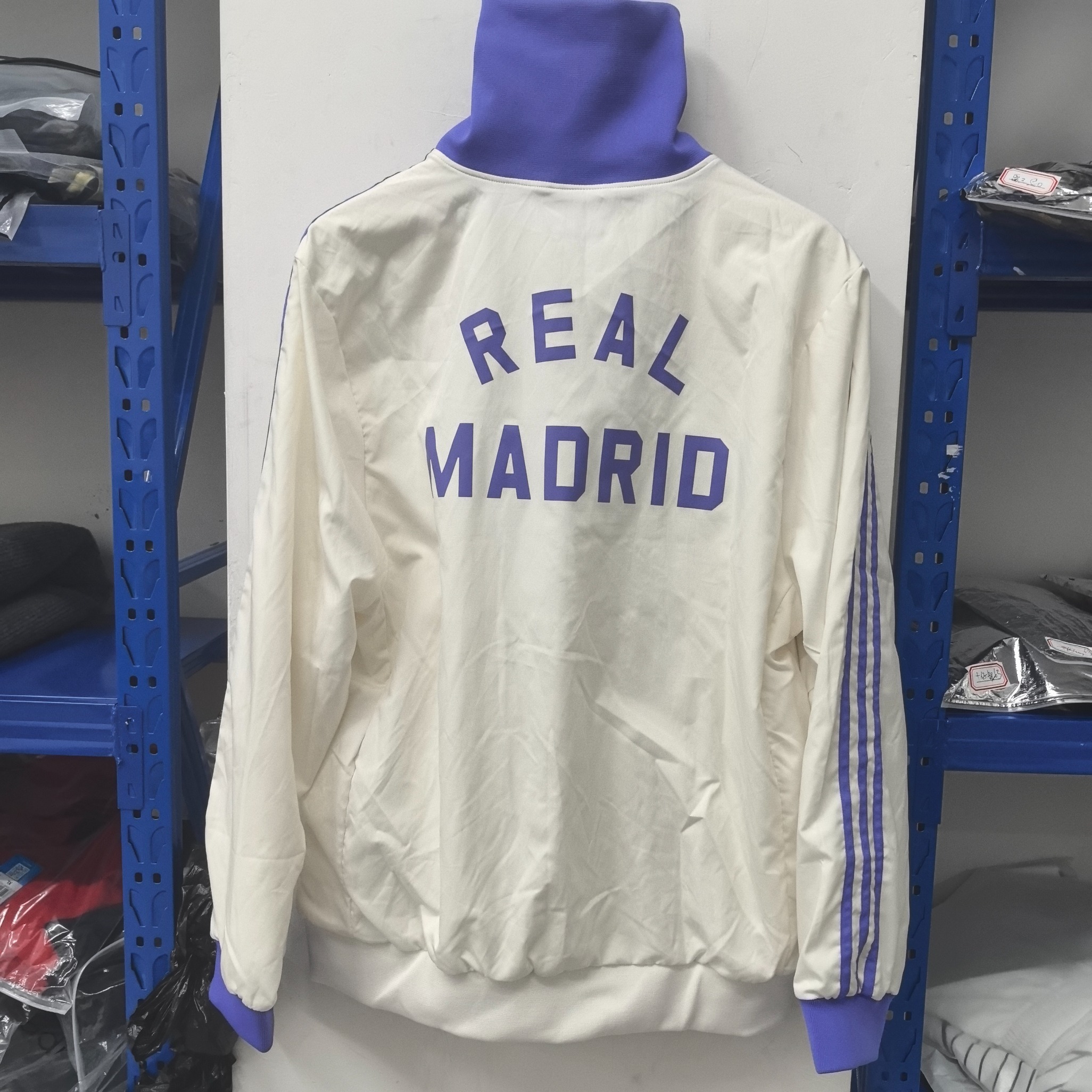 retro Windbreaker Real M@drid training white Waterproof thickened version S-XXL