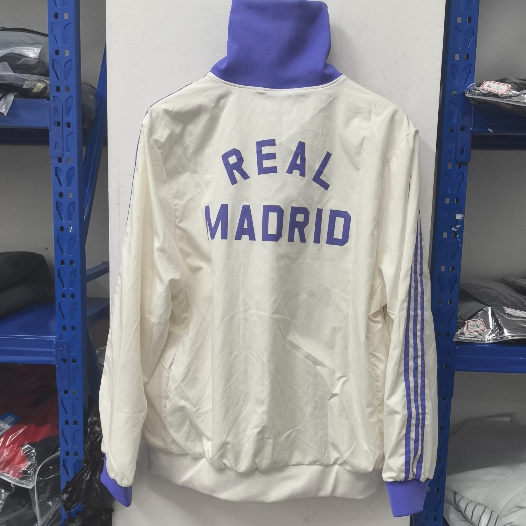 retro Windbreaker Real M@drid training white Waterproof thickened version S-XXL