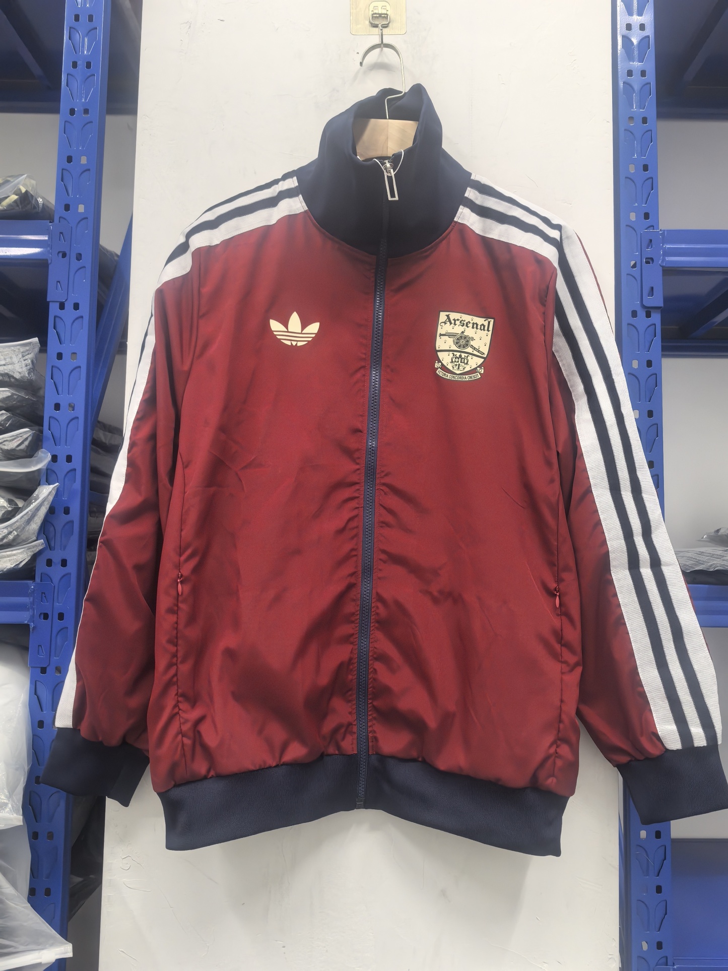 retro Arsenal red waterproof thickened windbreak S-XXL