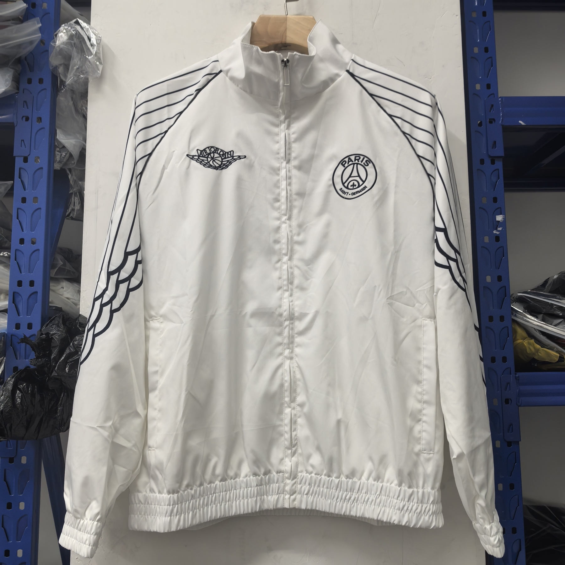 25/26 Windbreaker Paris Saint-Germain PSG training white Waterproof thickened version S-XXL