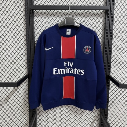 2026 Paris Saint-Germain PSG blue long sleeve thickened Hoodie S-4XL