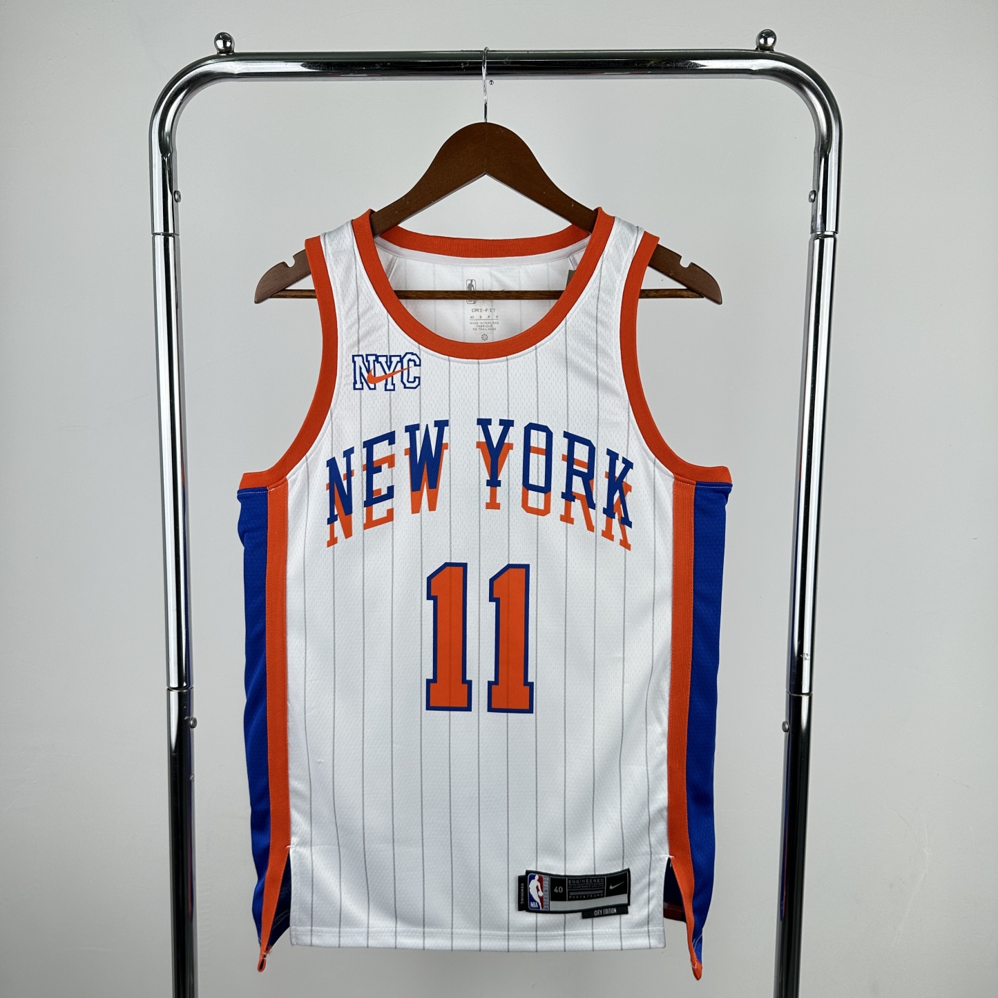 2025 NBA New York Knicks white Heat pressed city version NO.11 jersey S-XXL