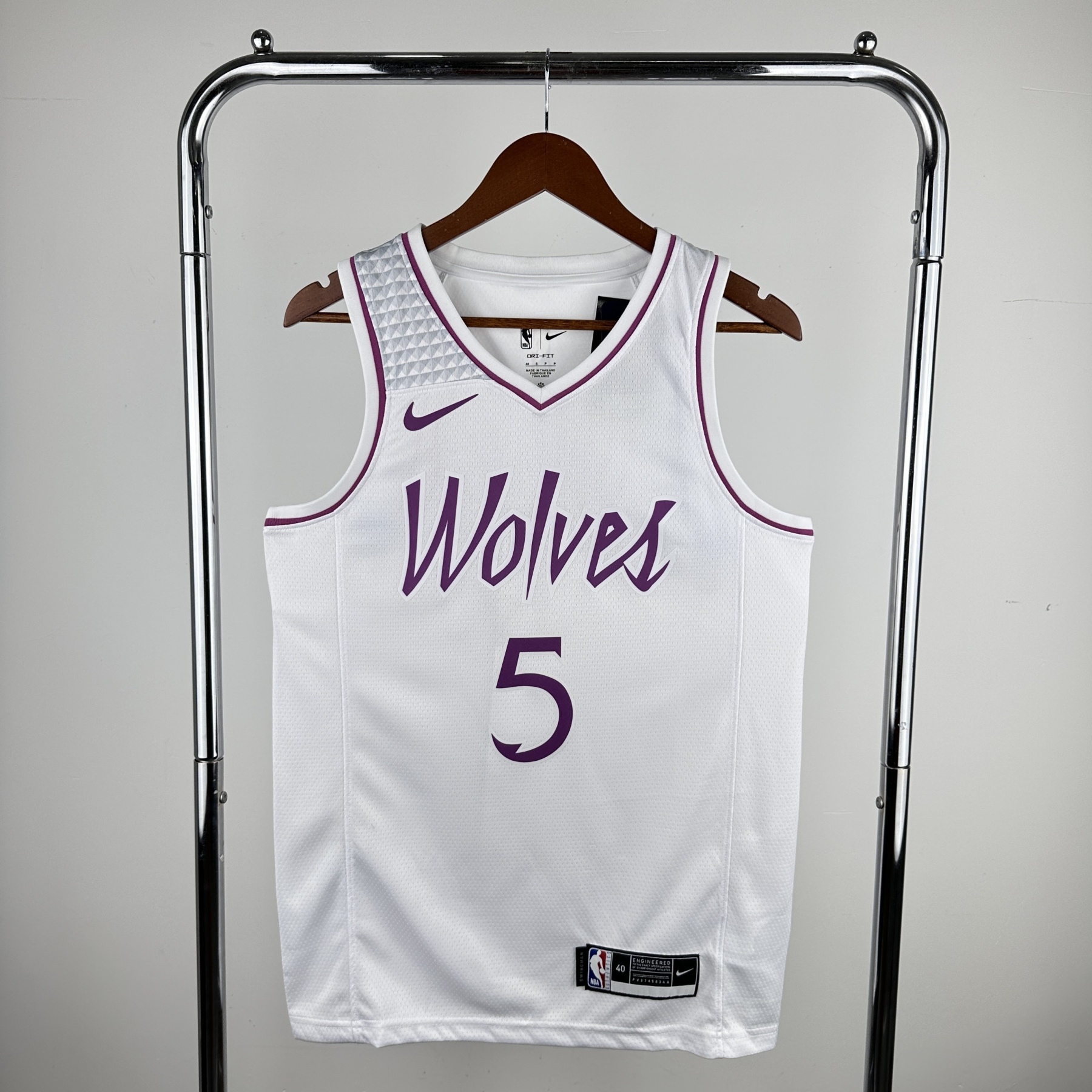 NBA Minnesota Timberwolves White-Purple version S-XXL