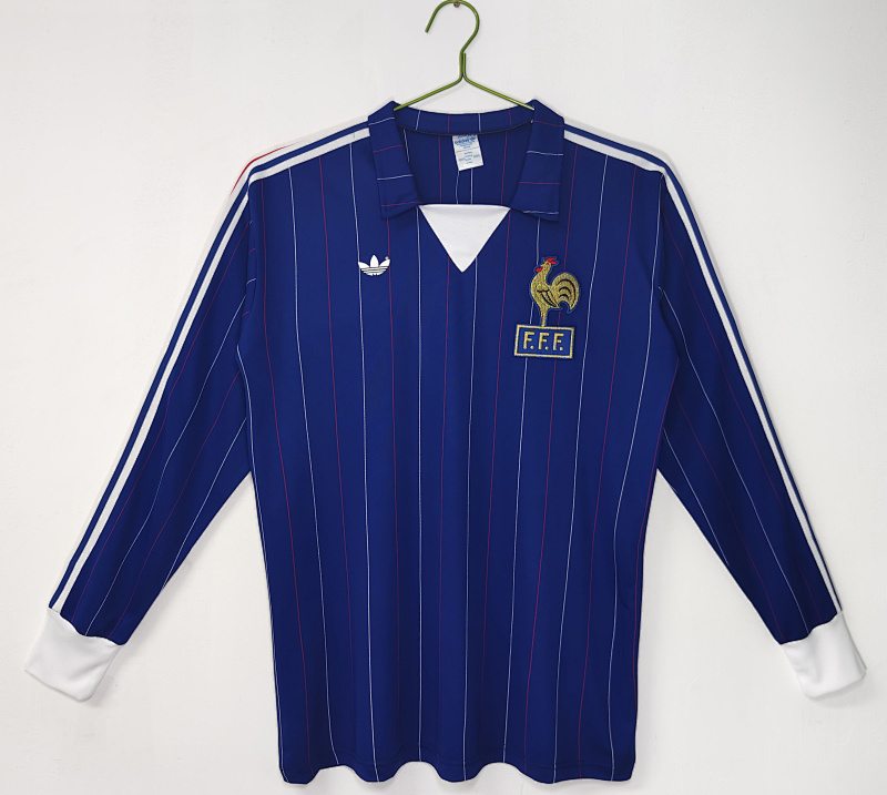 1980/82 France home long sleeve retro S-XXL