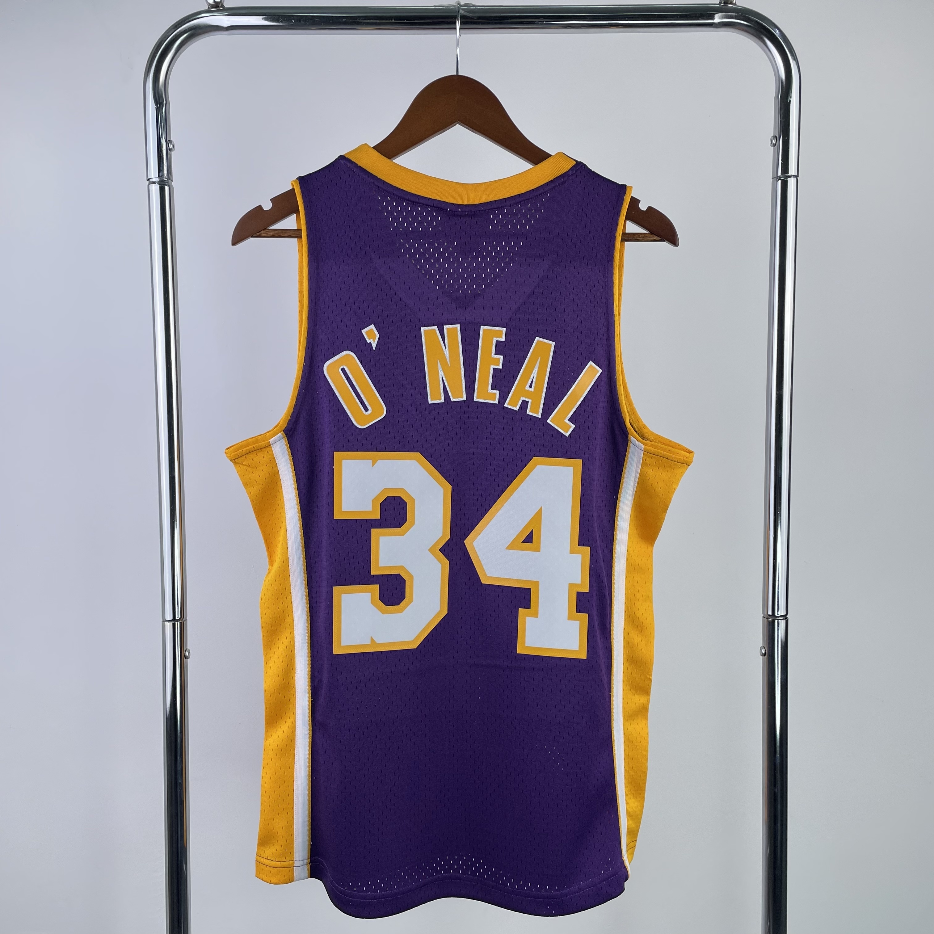 99/00 NBA Los Angeles Lakers O´neal purple Heat pressed retro version jersey S-XXL