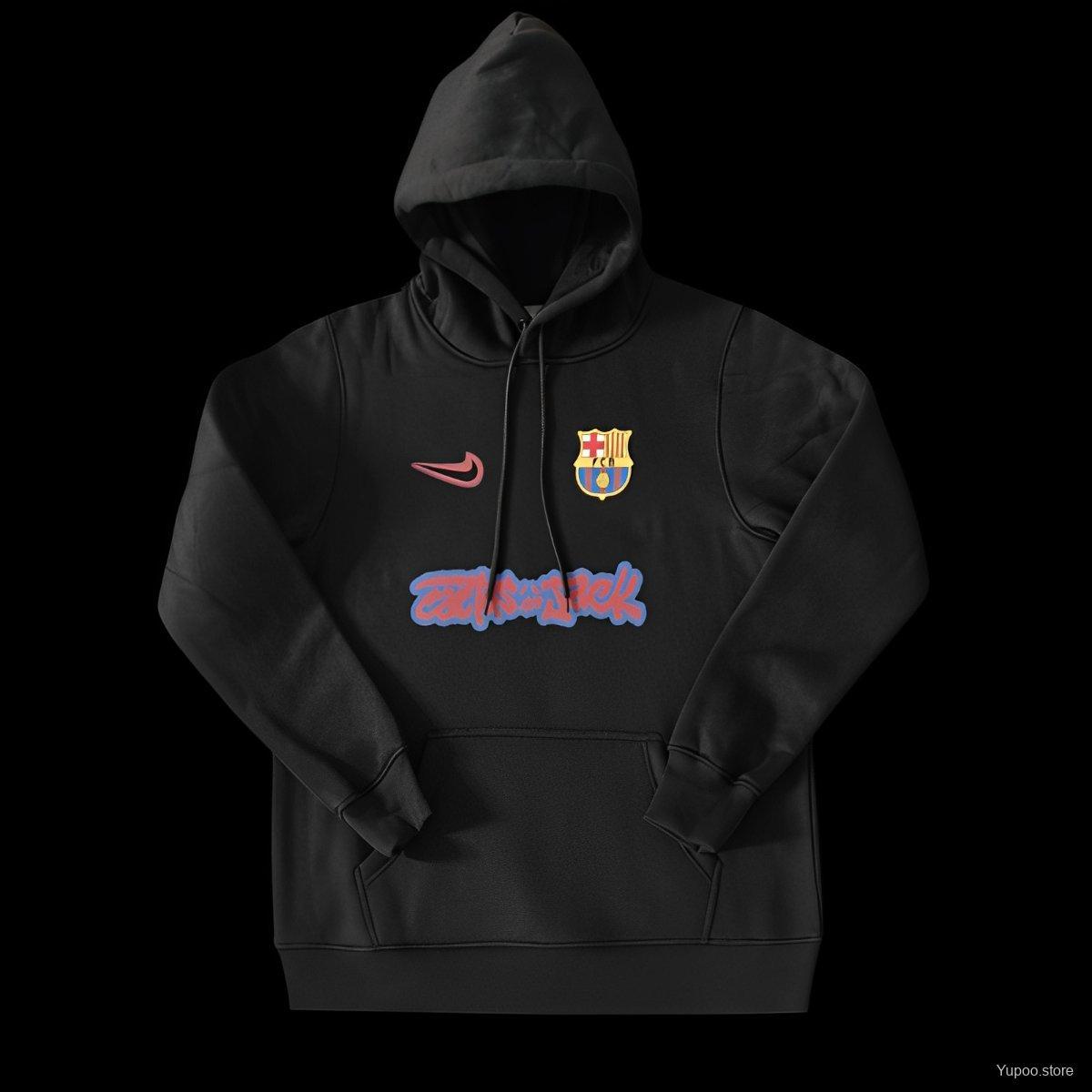 25/26 Barcelona Black Cactus Jack Hoodie -7 Colors S-XXL
