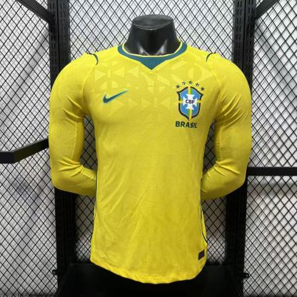 2026 Brazil home long sleeve player version S-3XL