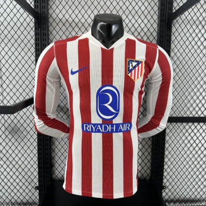 25/26 Atletico Madrid Home long sleeve player version S-XXL
