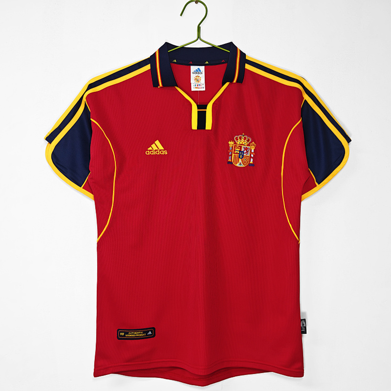 2000 Spain home retro version S-XXL
