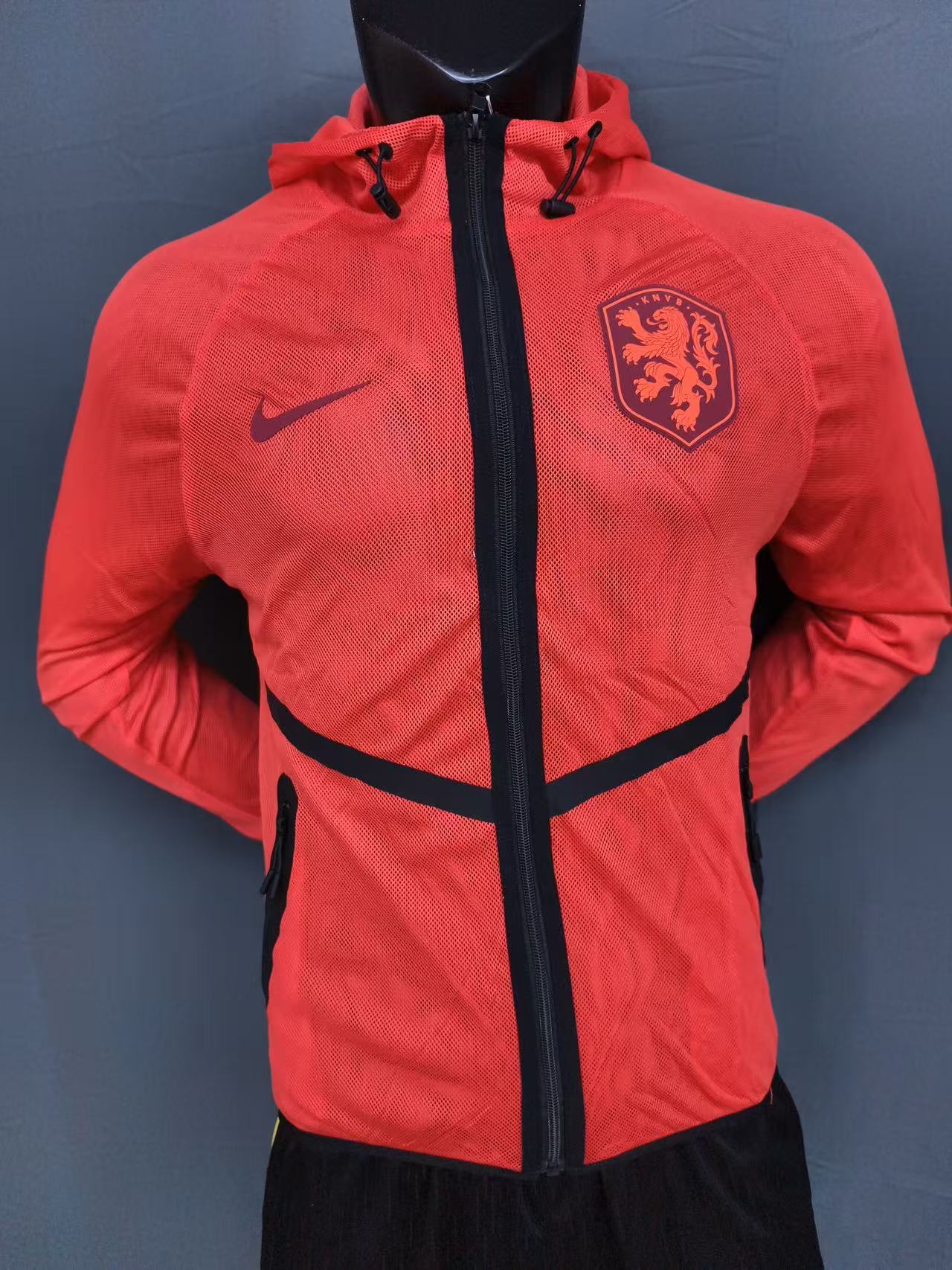 2026 Netherlands orange Anthem player version Jacket S-3XL