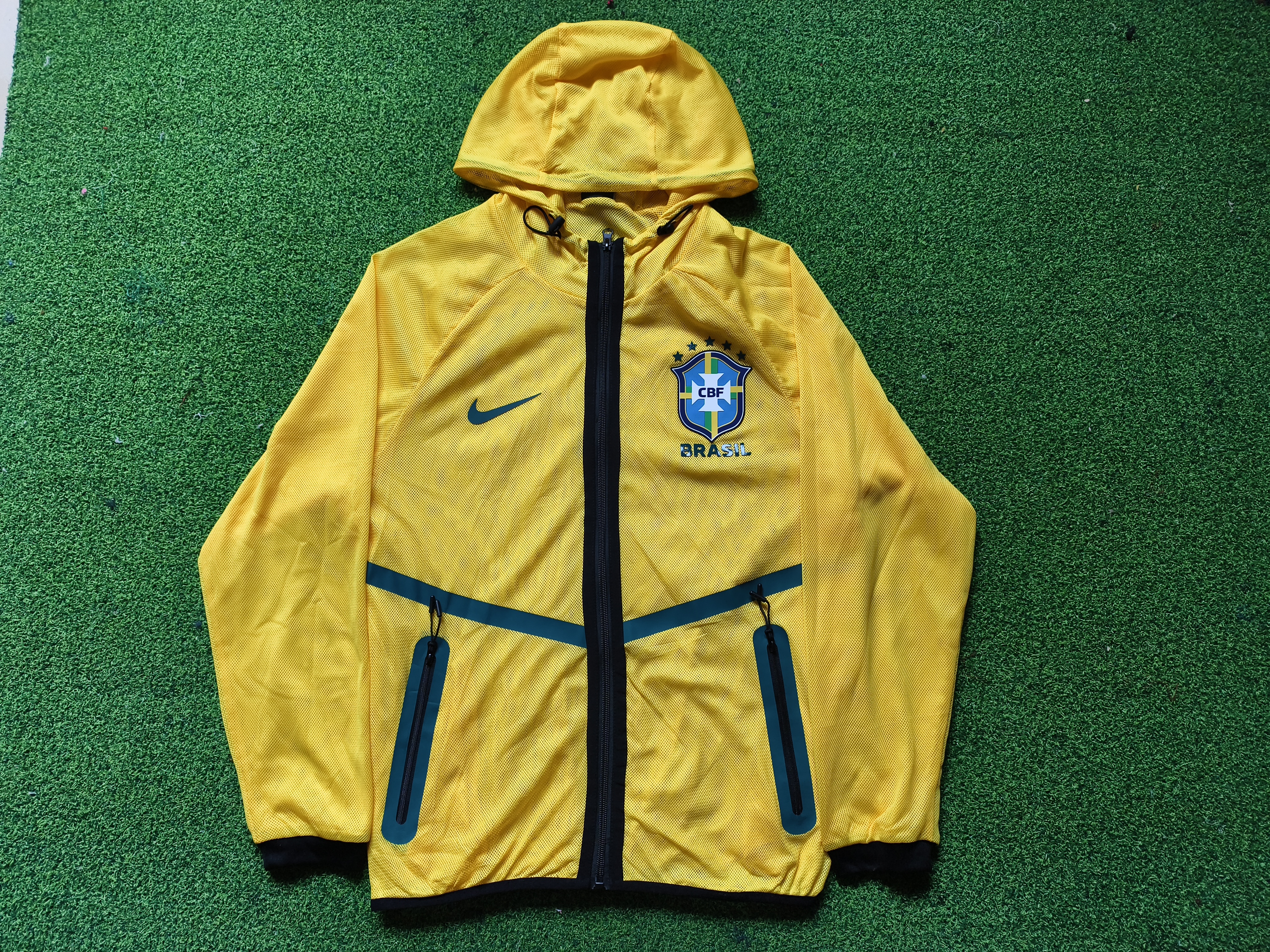 2026 Brazil yellow Anthem player version Jacket S-3XL