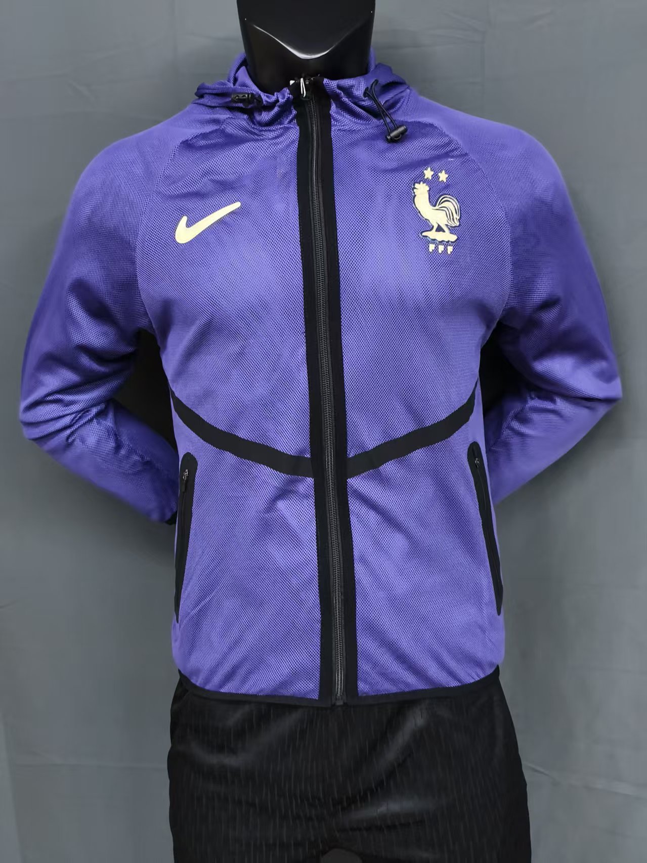 2026 France blue Anthem player version Jacket S-3XL