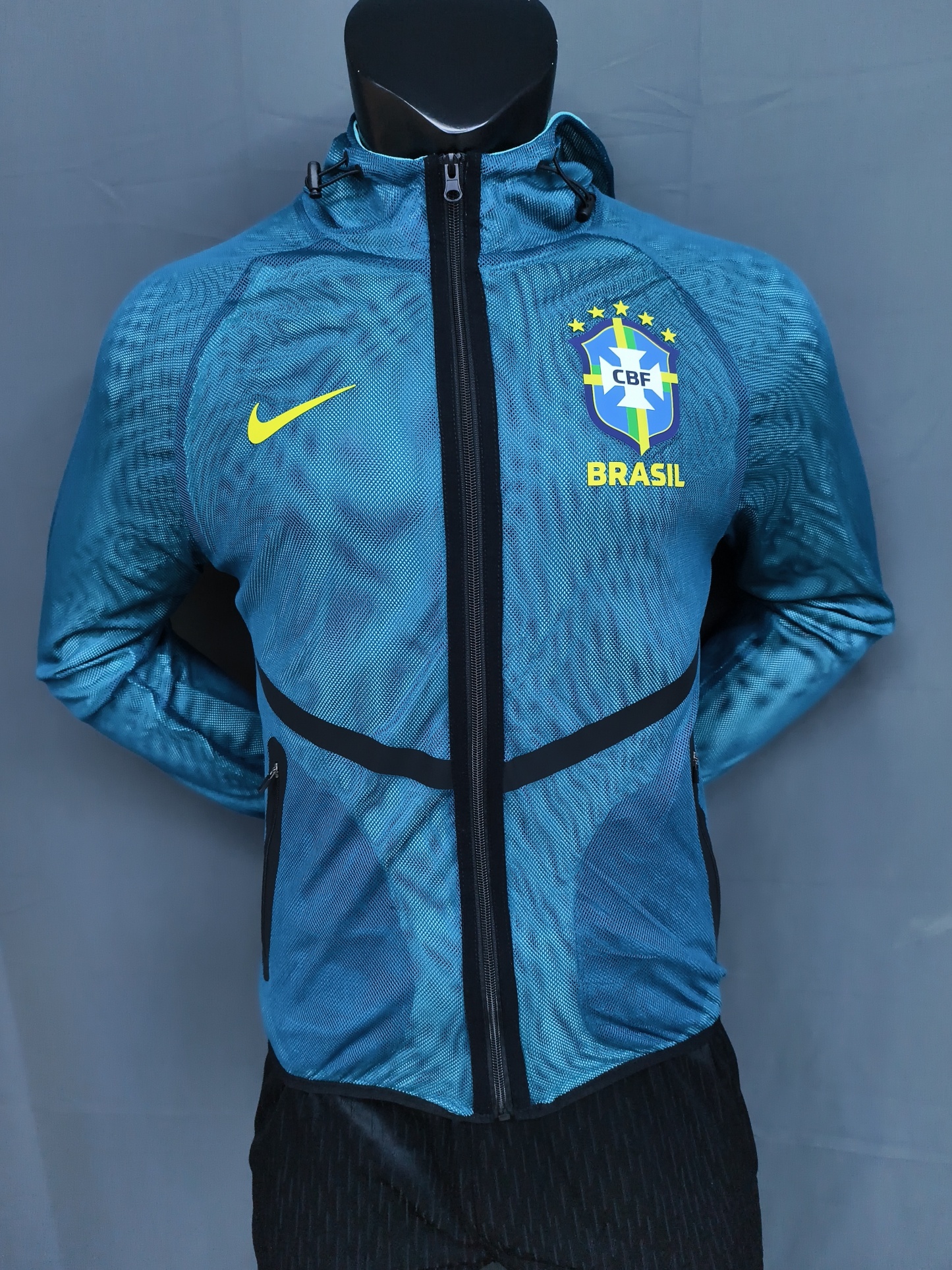 2026 Brazil blue Anthem player version Jacket S-3XL