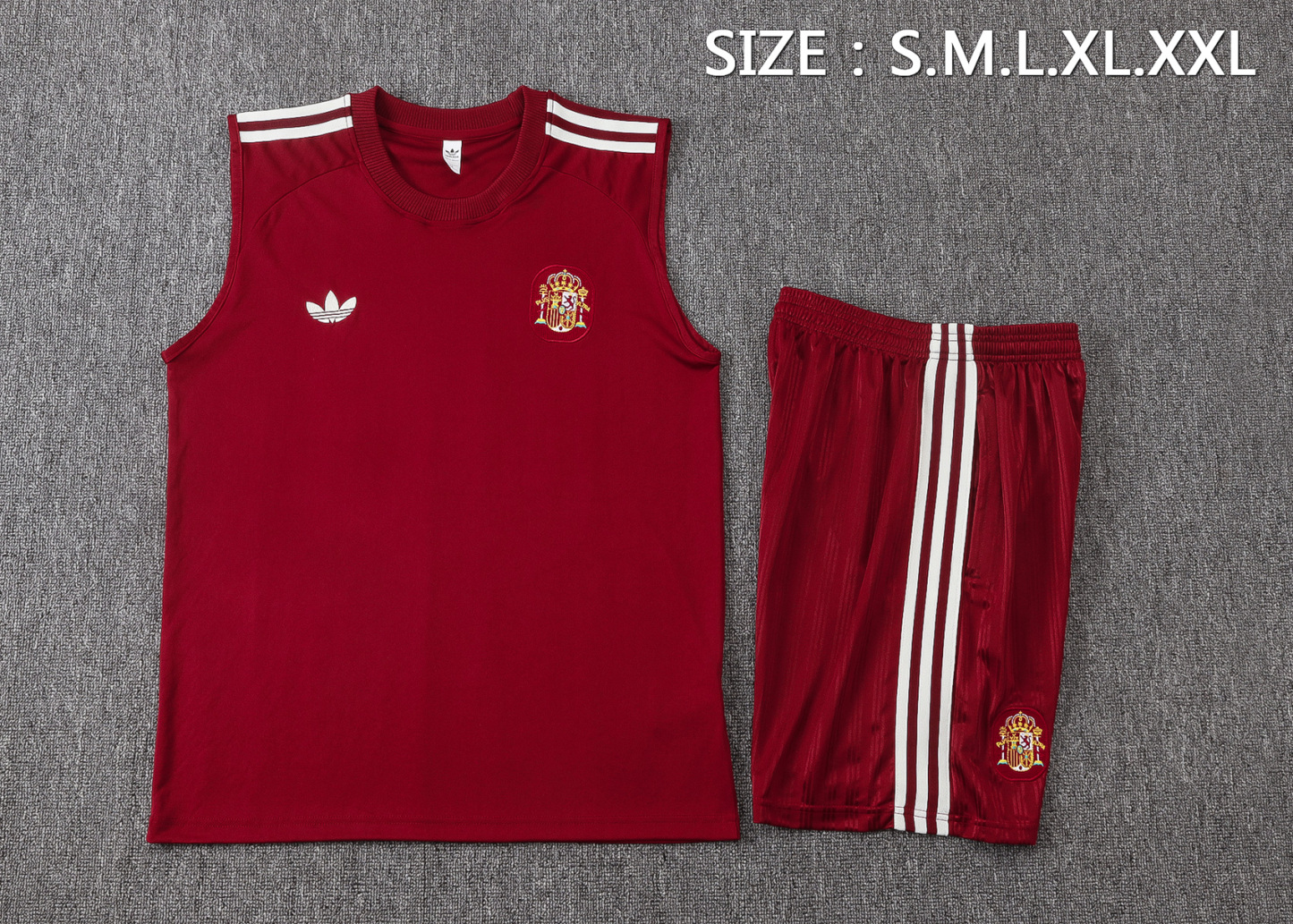 2026 Spain red vest training suit S-XXL