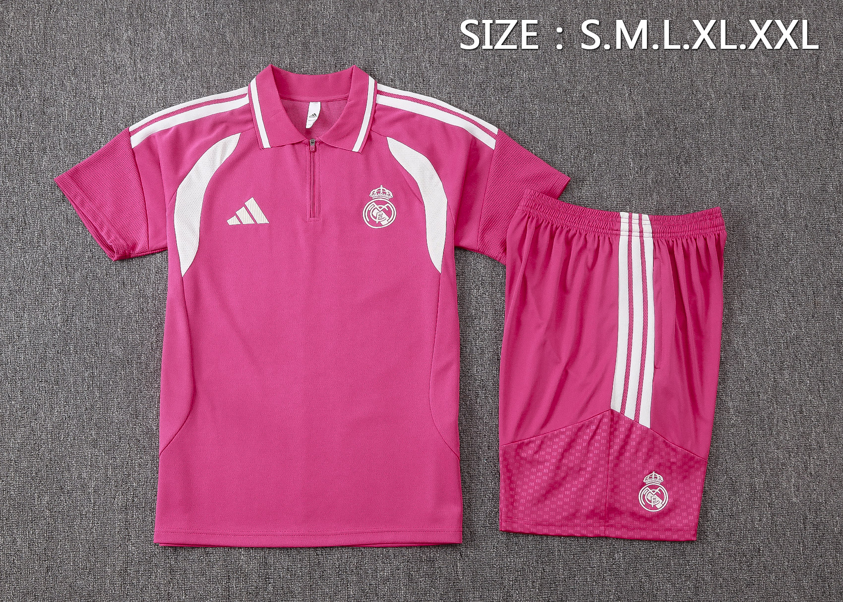 26/27 re@l Medrid pink Polo training suit S-XXL