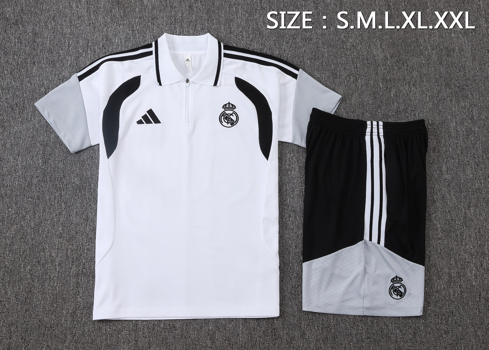 26/27 re@l Medrid white Polo training suit S-XXL
