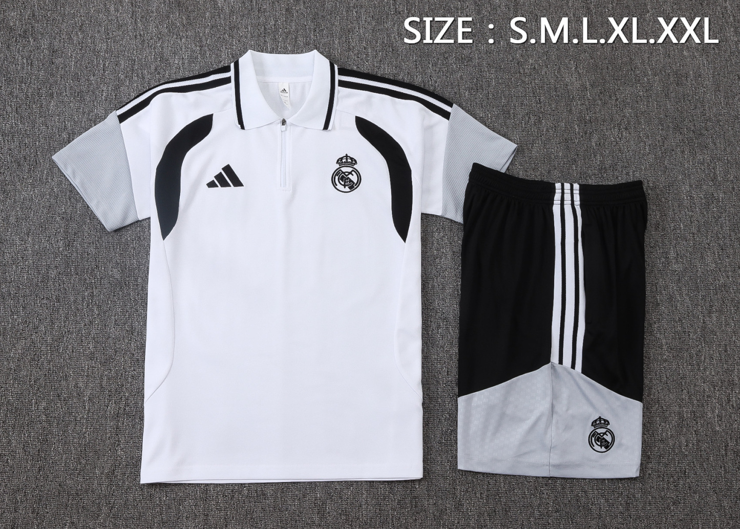 26/27 re@l Medrid white Polo training suit S-XXL
