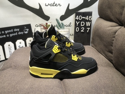 Nike Air Jordan 4 Low reteo black shoes size 39-45