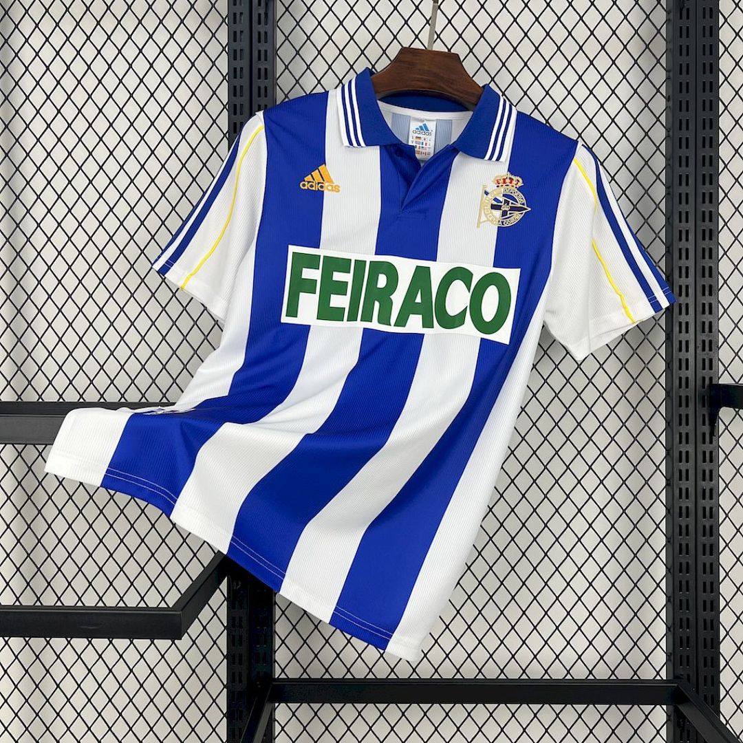 1999/2000 Deportivo La Coruna home retro version S-XXL