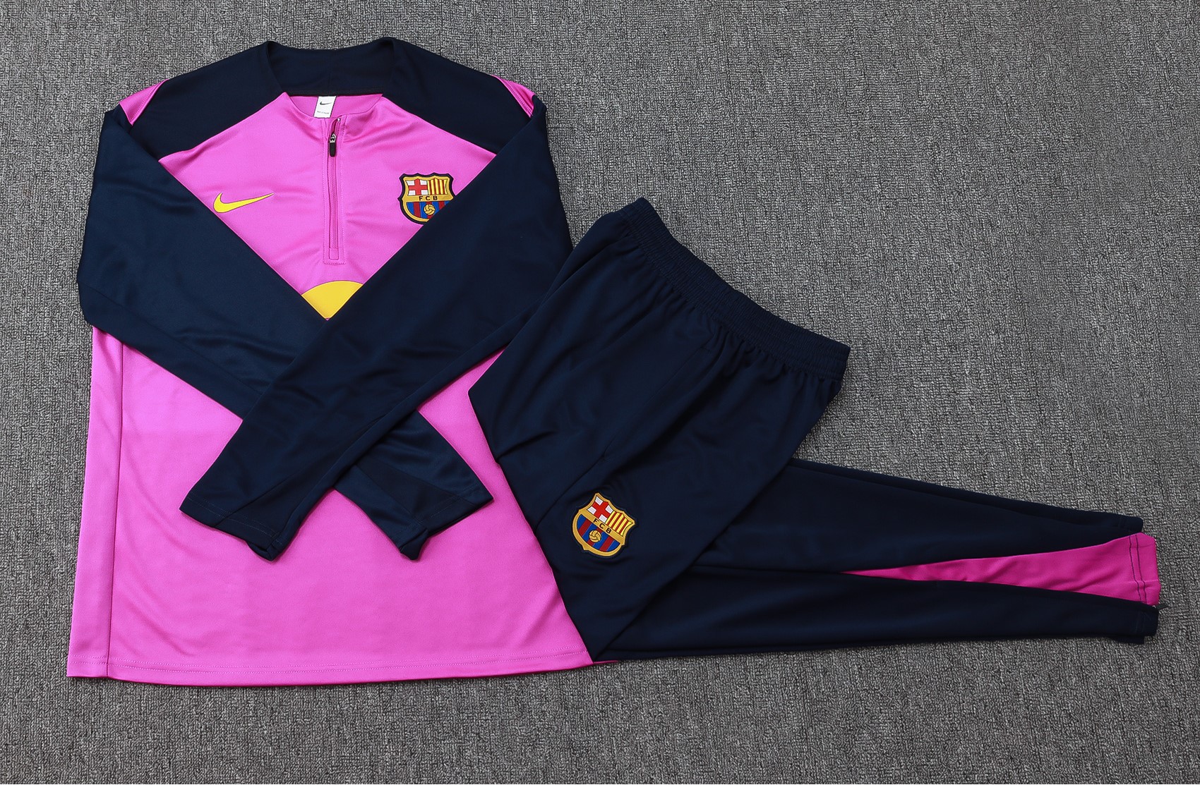 25/26 Barcelona Purple Half-Zip Jacket Suit