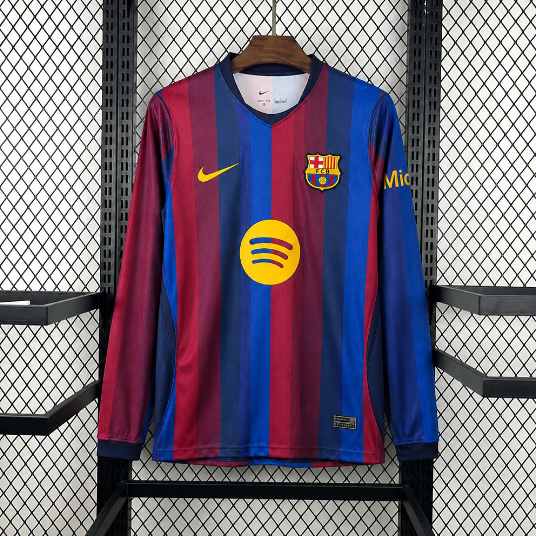 26/27 Barcelona home long sleeve fan version S-4XL