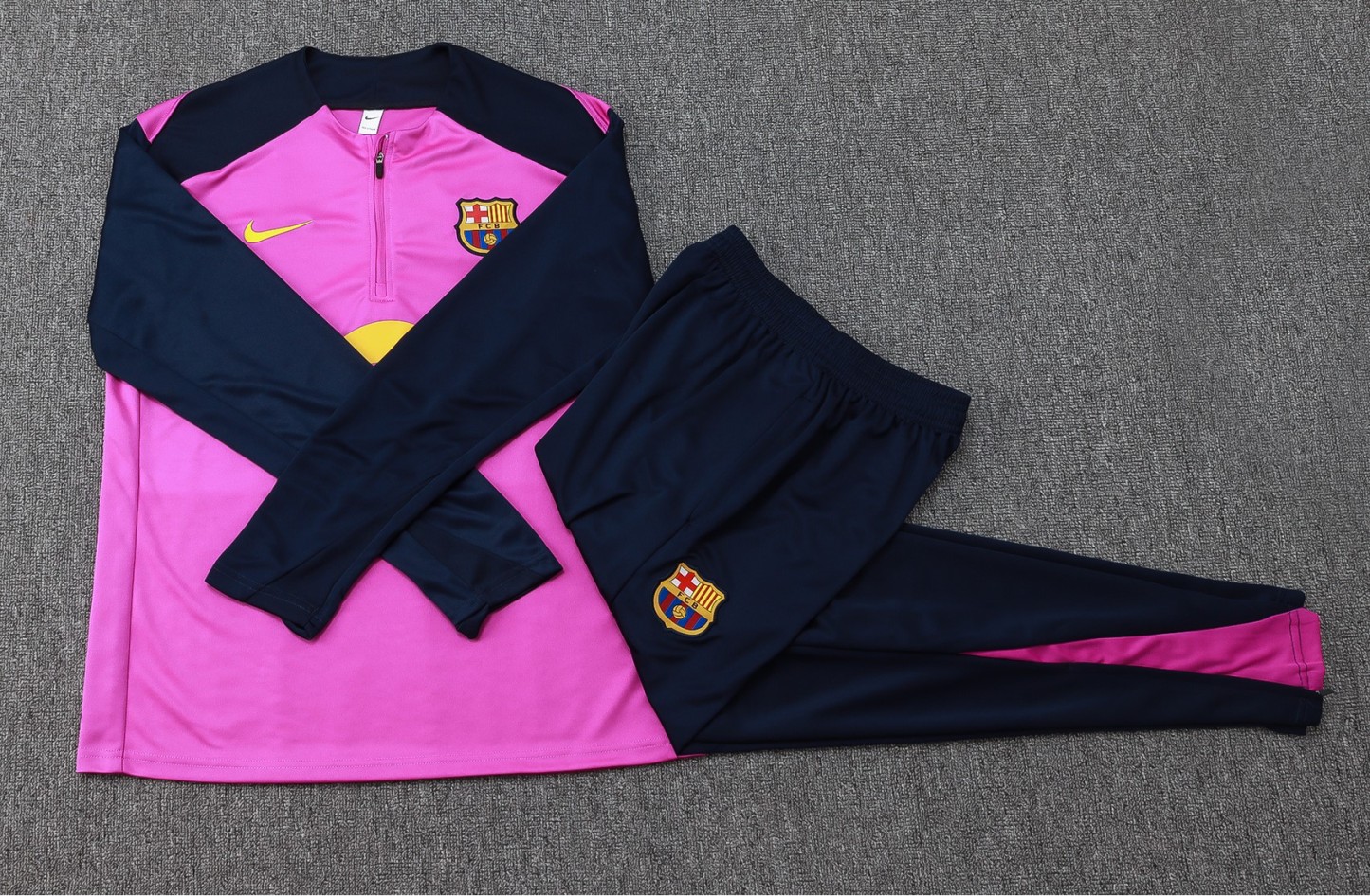 25/26 Barcelona Purple Half-Zip Jacket Suit