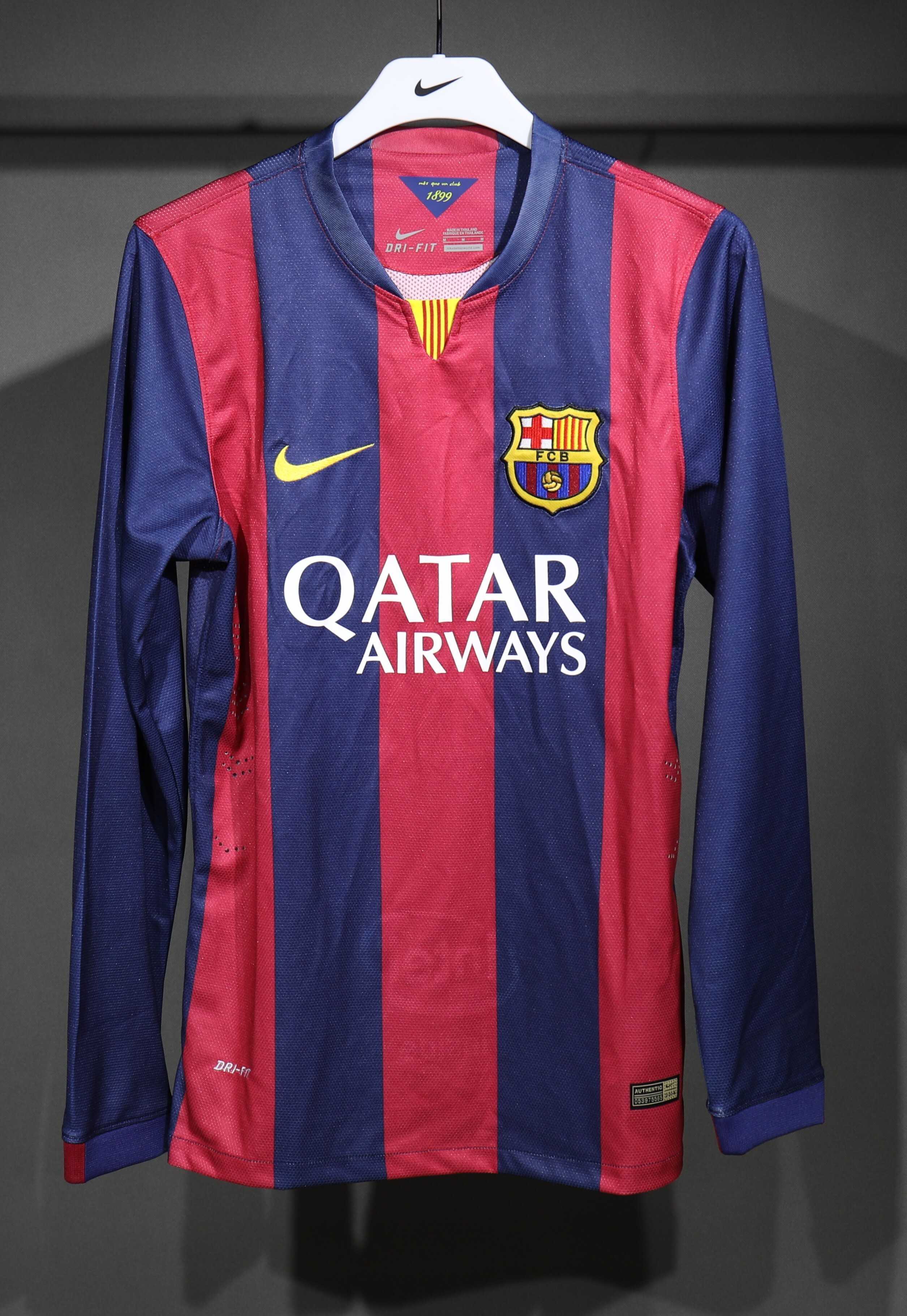 Retro 2014/15 Barcelona Home long sleeve player version Size S-3XL