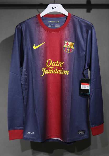Retro 12/13 Barcelona Home long sleeve player version Size S-3XL