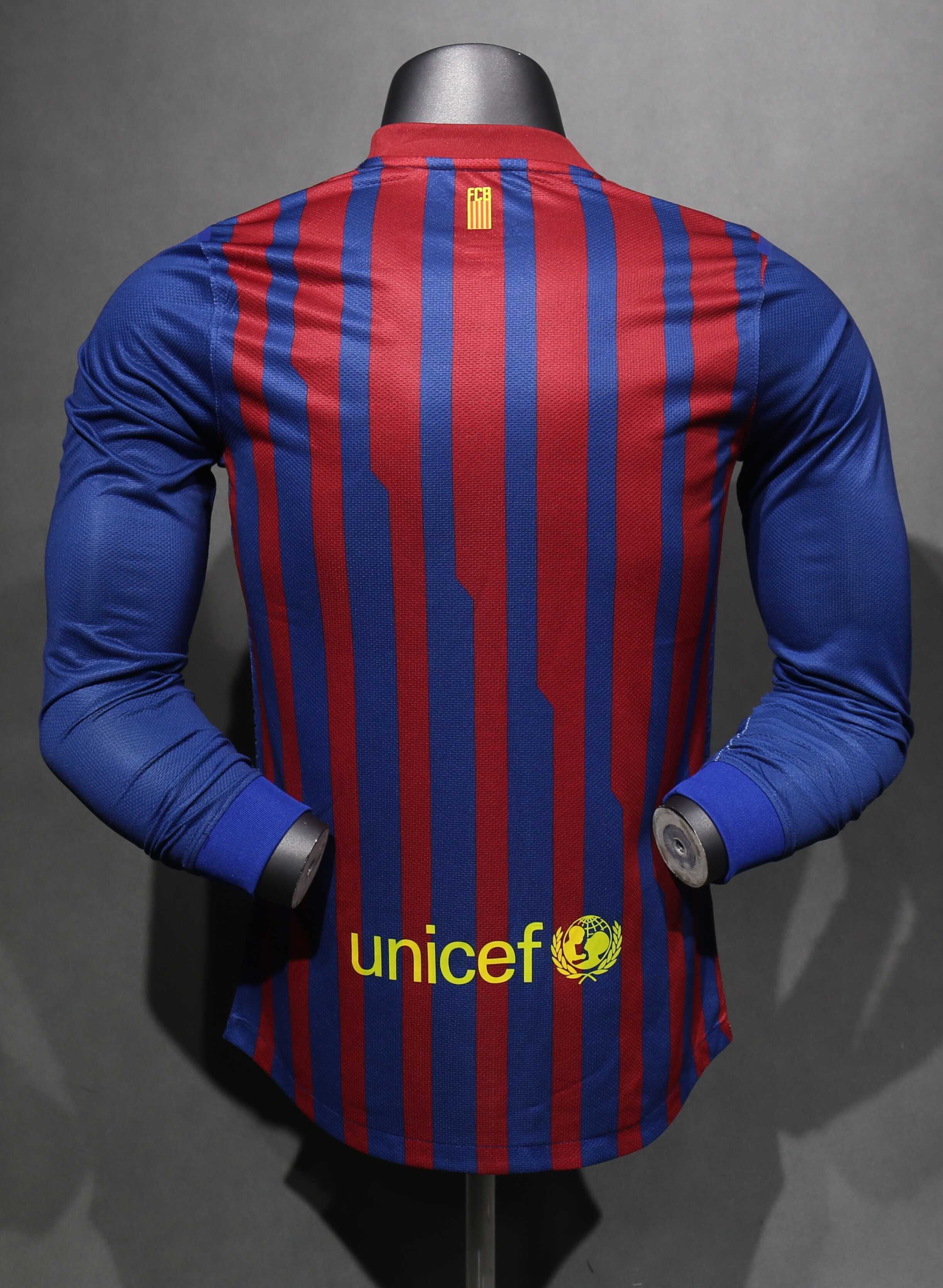 Retro 11/12 Barcelona Home long sleeve player version Size S-3XL