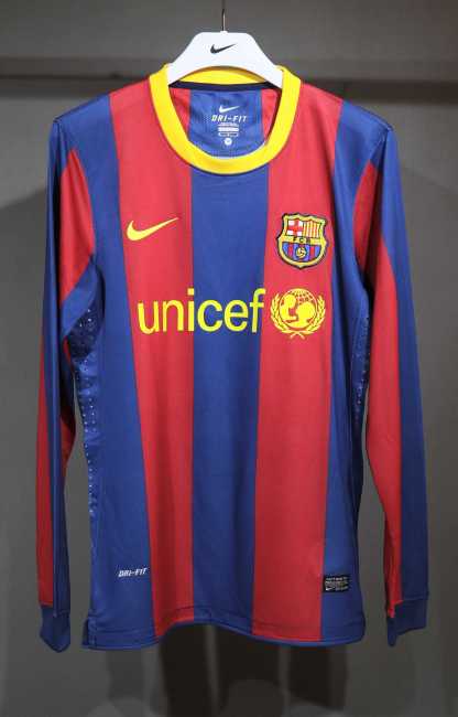 Retro 10/11 Barcelona Home long sleeve player version Size S-3XL