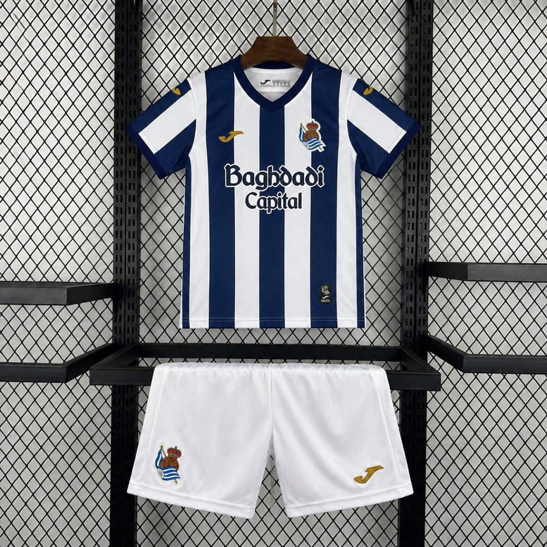 26/27 Real Sociedad home kids version size 16-28