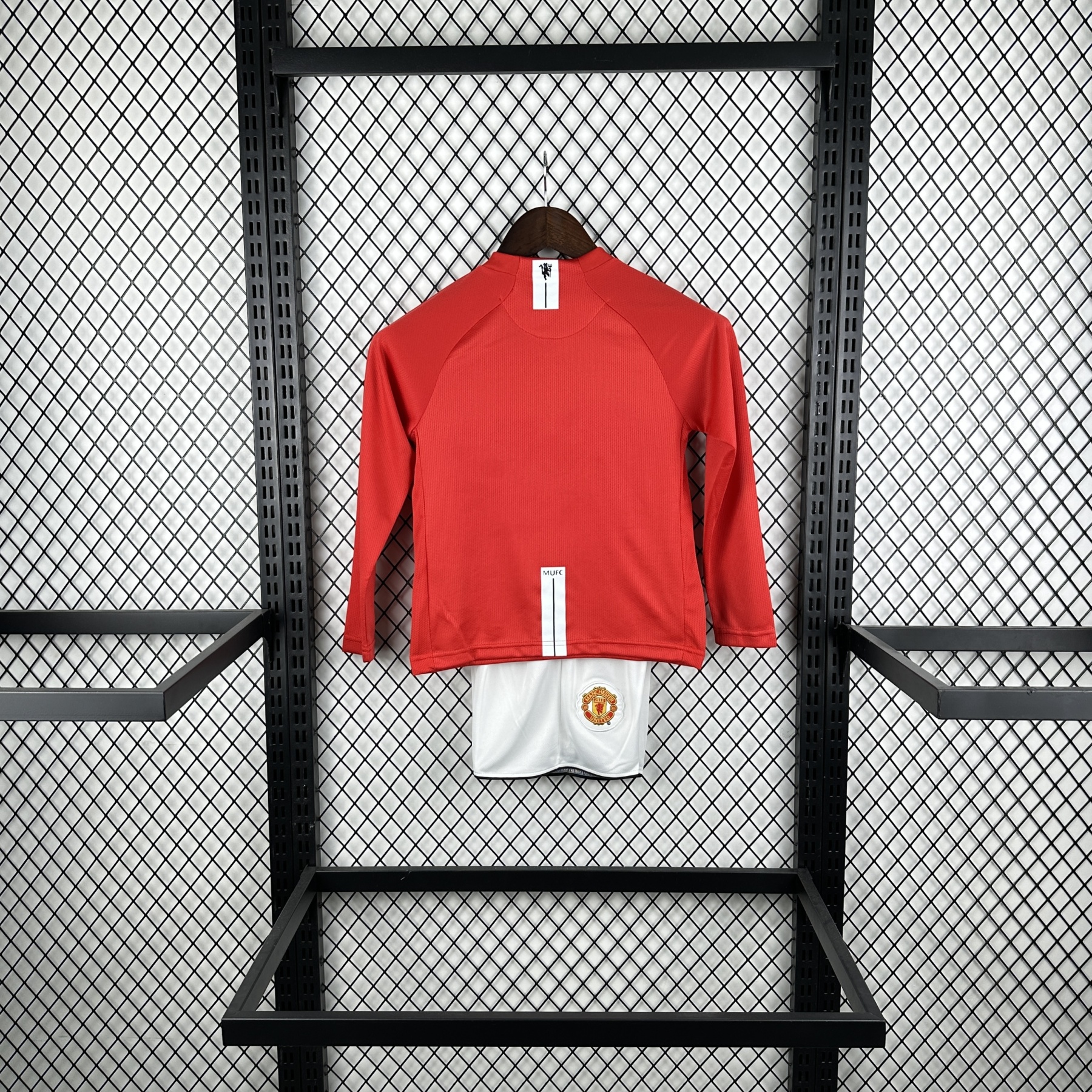 07/08 Manchester United home UCL retro long sleeve kids version size 16-28