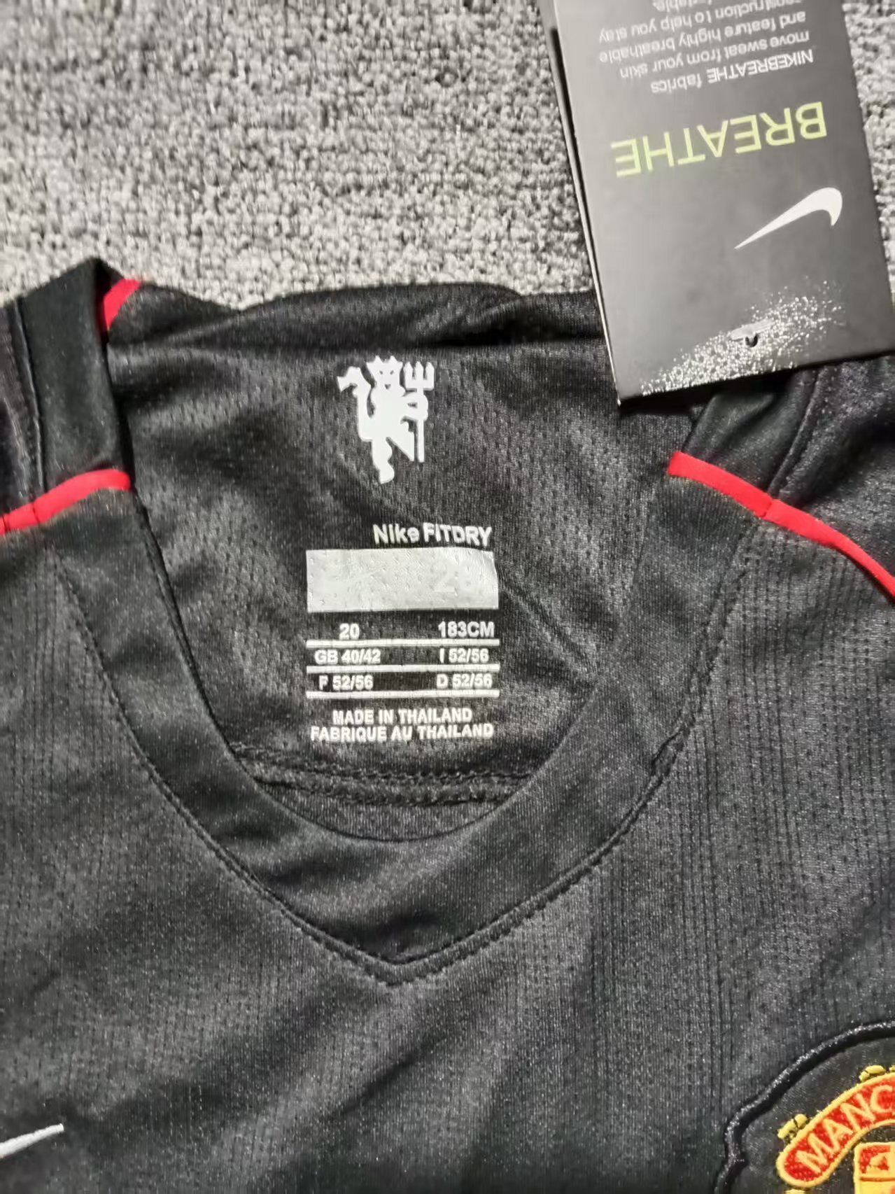 07/08 Manchester United away retro long sleeve kids version size 16-28